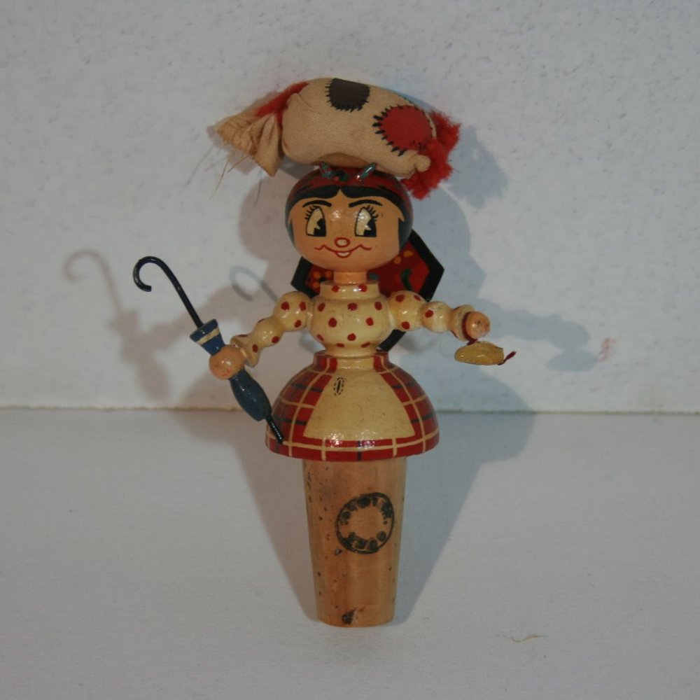 ADORABLE Vintage Wine Stopper Cork